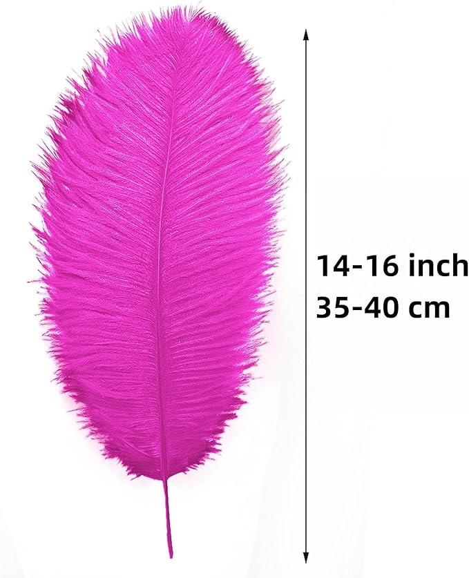 Ballinger Fuchsia Large Ostrich Feathers - Image 3