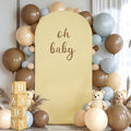 6FT Beige Arch Backdrop Cover by WishCare