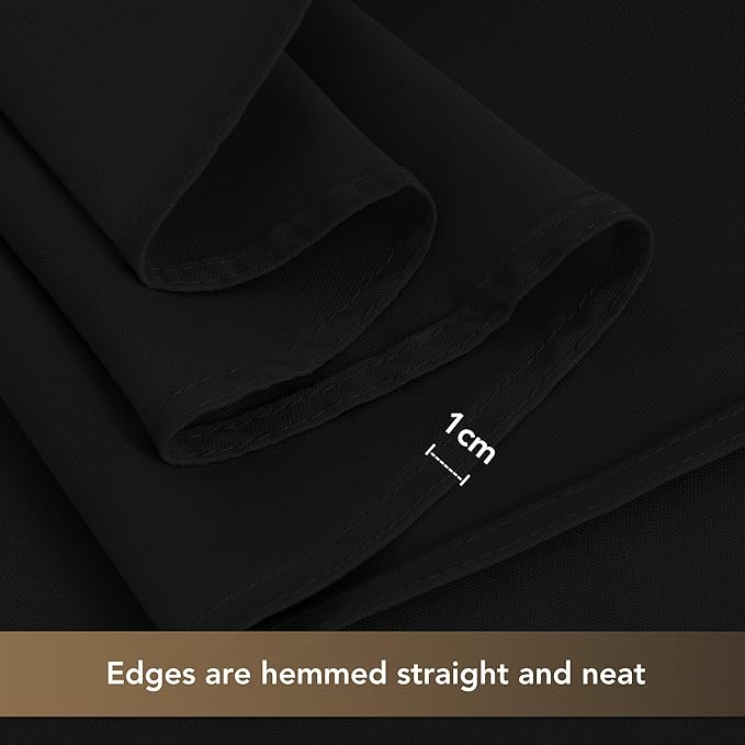 sancua Black Square Tablecloths 54x54 Inch, 2 Pack - Image 4