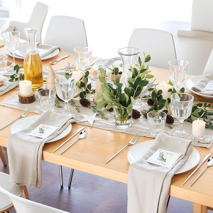 PULOTE 300PCS Silver Plastic Silverware Disposable - Image 8