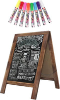 Rustic Whitewash Double Sided Chalkboard, 7.5"*8.6" Tabletop Stand, Small by YZLIANGYUAN