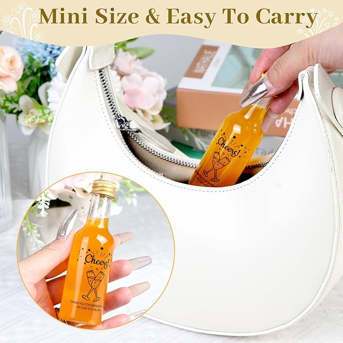 OurWarm 50 Pack Mini Liquor Bottles, 1.7oz/50ml Mini Shot Bottles - Image 6