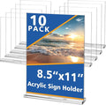 Acrylic Sign Holder, 10 Pack by Unknown