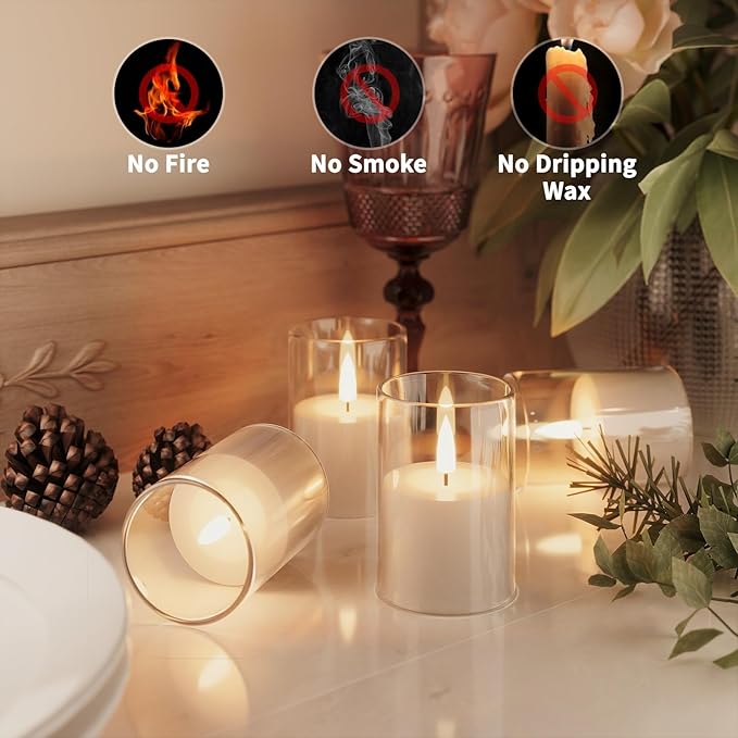 12Pack Flickering Flameless LED Candles - Image 3