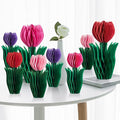 SUNBEAUTY 8 PCS Flower Honeycomb Decoration by SUNBEAUTY