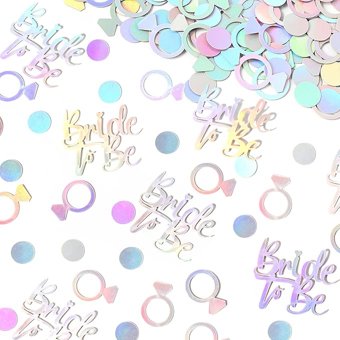 230PC Wedding Confetti Bridal Shower Decorations Bride To Be Ring Confetti - Image 5