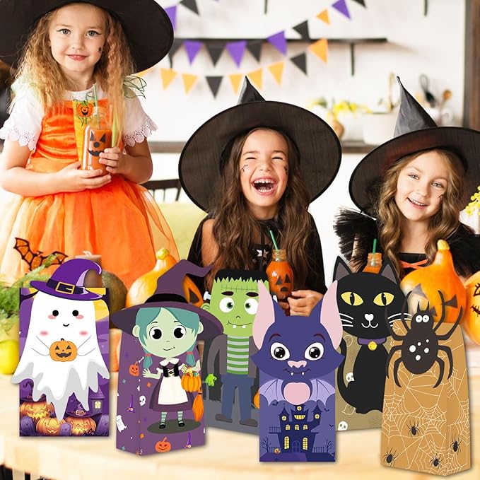 Tikitup Halloween Treat Bags-24pcs Trick or Treat Goody Bags - Image 6