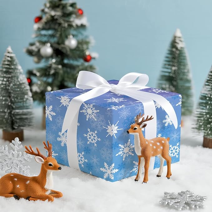 LeZakaa Christmas Wrapping Paper Roll, Elegant Gift Wrap - Image 3