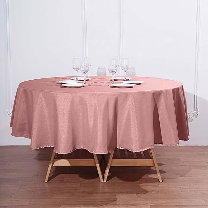 Efavormart Round Tablecloth, 90 Inch Stain & Wrinkle Resistant Washable Table - Image 6