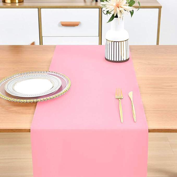 Farmhouse Pink Table Runner Dining Table Runners 60 Inches Long Coffee Table - Image 7