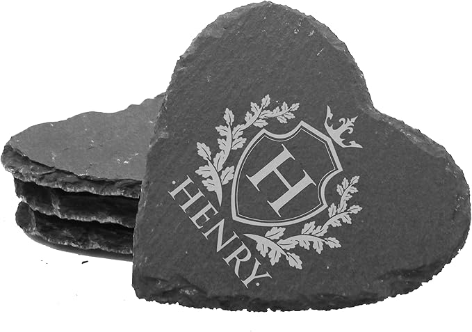 My Personal Memories Custom Engraved Slate Stone Drink Coasters Set of 4 - Image 5