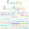 TaoBary 167 Pcs DIY Banner Kit Happy Birthday Glitter Banner Customizable by TaoBary