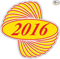 EZ-Line Oval Model Windshield Year Stickers by CarBowz