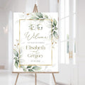 Personalized Wedding Welcome Sign, Pole Mount by CENOVACY