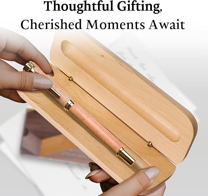 Ellington Pens Elegant Wood Fountain Pen Set – Includes Wooden Pen Box - Image 5