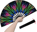 Rave Fan, Large Folding Hand Fan by Unknown