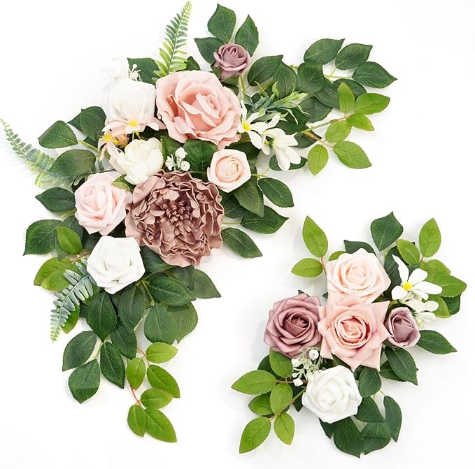 Wedding decor Welcome Sign Flower Backdrop Garland by Piklado