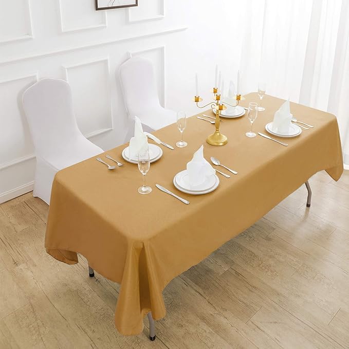 Rectangle Tablecloth 60x102 inch Washable Polyester Fabric Table Cloth - Image 6