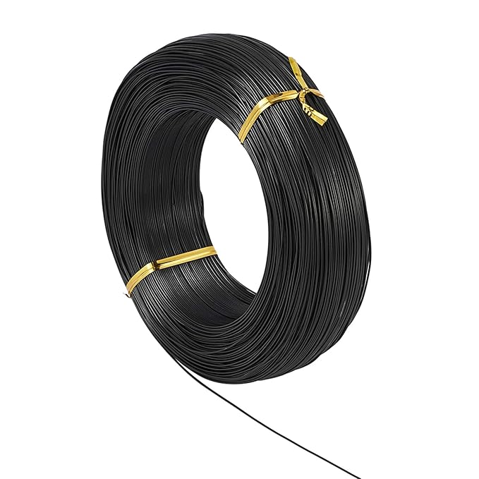 Fashewelry 984 Feet 0.8mm Black Aluminum Wire Bendable Metal Craft Wire String - Image 2