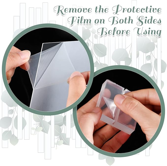 Yulejo 12 Pcs Clear Acrylic Place Cards - Image 3