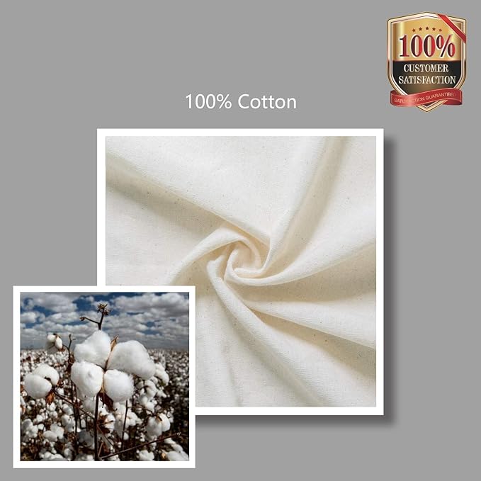 TOPDesign 12-Pack Economical 16"x15" Cotton Tote Bags, Lightweight Medium - Image 7