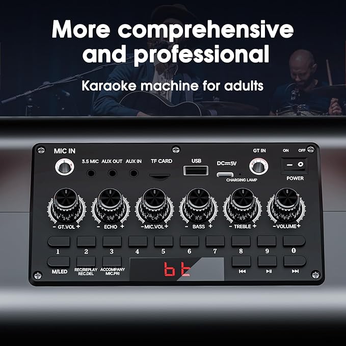 Karaoke Machine, 8000mAh Portable Bluetooth Speaker - Image 8