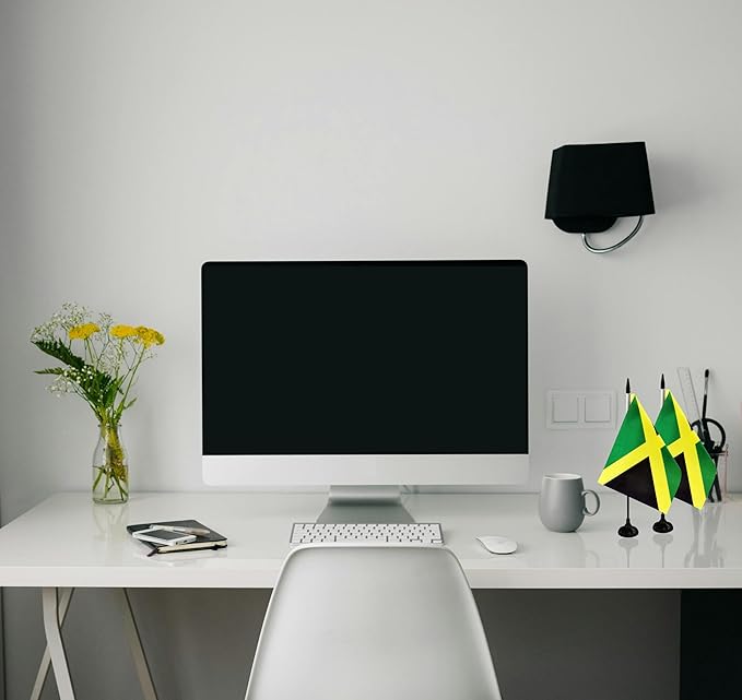 Jamaica Desk Flag, 12 Pack Jamaican Table Office Flags - Image 4