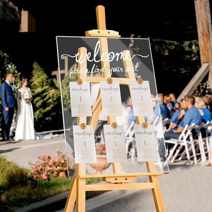 24x18 Inch Wedding Seating Chart Board Display - Image 6