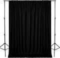 DWCN 10x7 FT Black Backdrop Curtains by DWCN