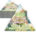 KETABAO – 5" Personalized Triangle Magnetic Picture Photo Magnet by KETABAOMotorcycleParts
