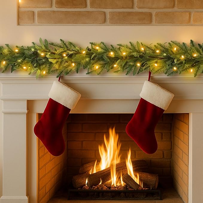 6.56 ft Christmas Artificial Olive Vine - Image 4