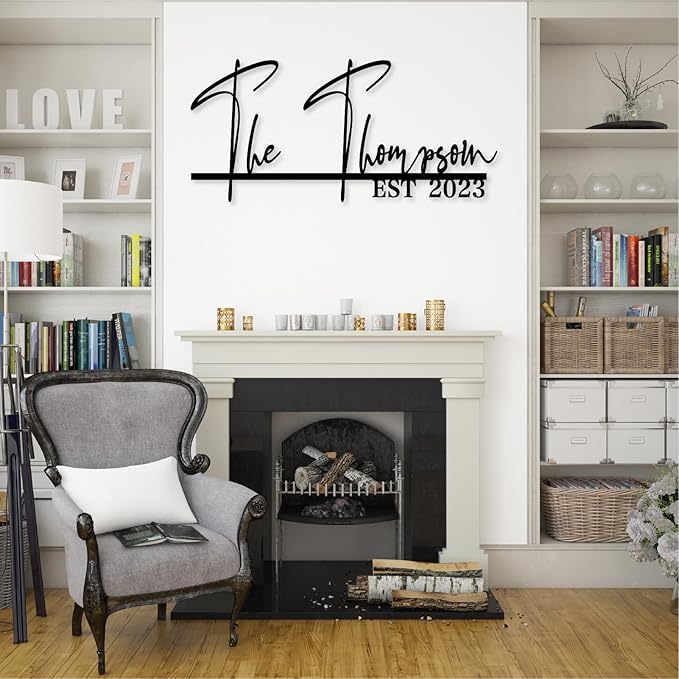 Custom Metal Family Name Signs for Wall Decor, Personalized Metal Last Name - Image 5