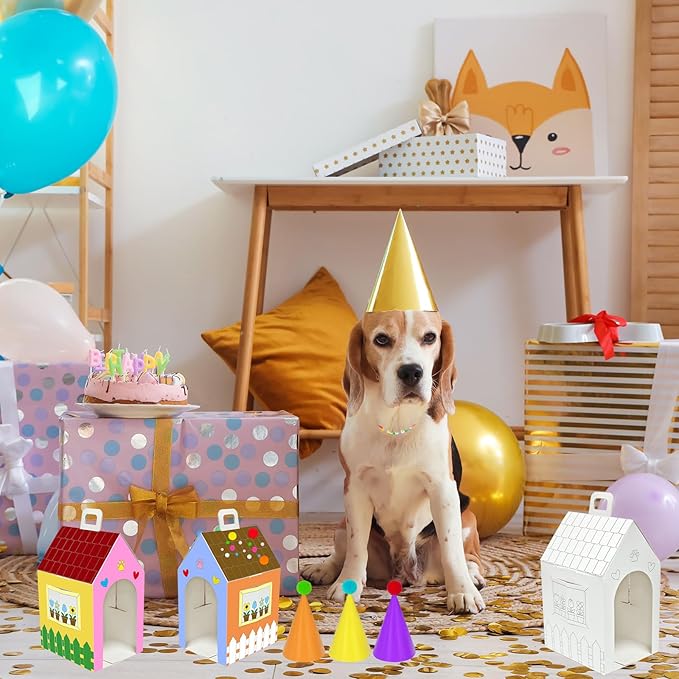 Cinrobiye 24 Sets Adopt a Puppy Party Favors DIY Dog Party Boxes Set Make Your - Image 6