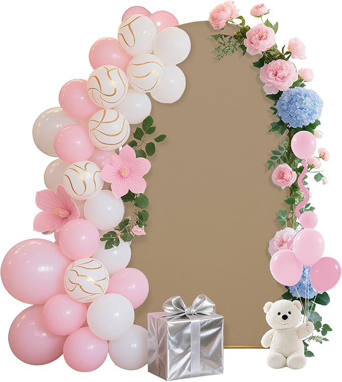 6.6FT Wedding Arch Covers Arch Backdrop Cover Arch Stand Covers Set Arch Cover by Unknown