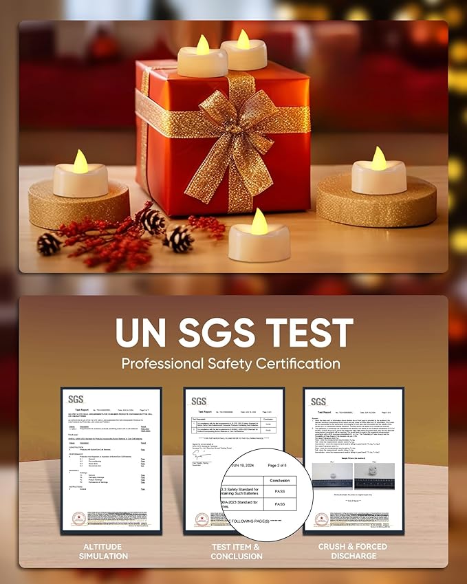 Remote Candles, 400+Hours Remote Control LED Tea Lights Votive Candle - Image 5