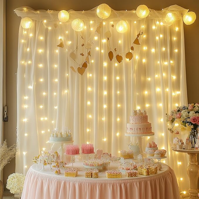 Fairy Curtain Lights, 200 LED Upgraded Tangle-Free Hanging Lights - Image 3