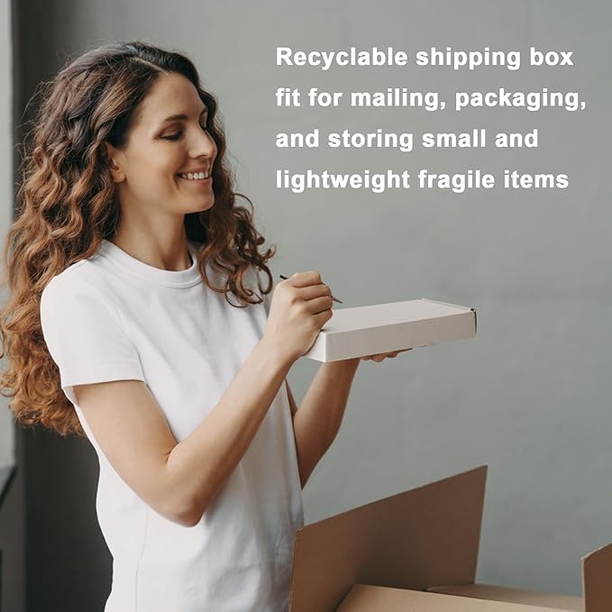 MEBRUDY 6x4x1 Inches Shipping Boxes Pack of 50, Small Corrugated Cardboard Box - Image 5