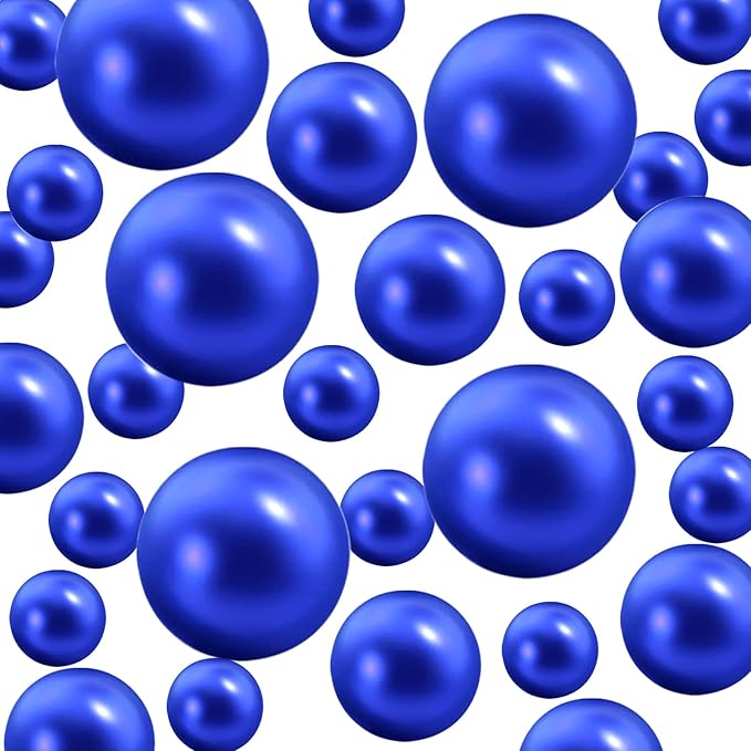 300Pcs Vase Filler RoyalBlue No Hole Faux Pearl Beads by ORIKASO
