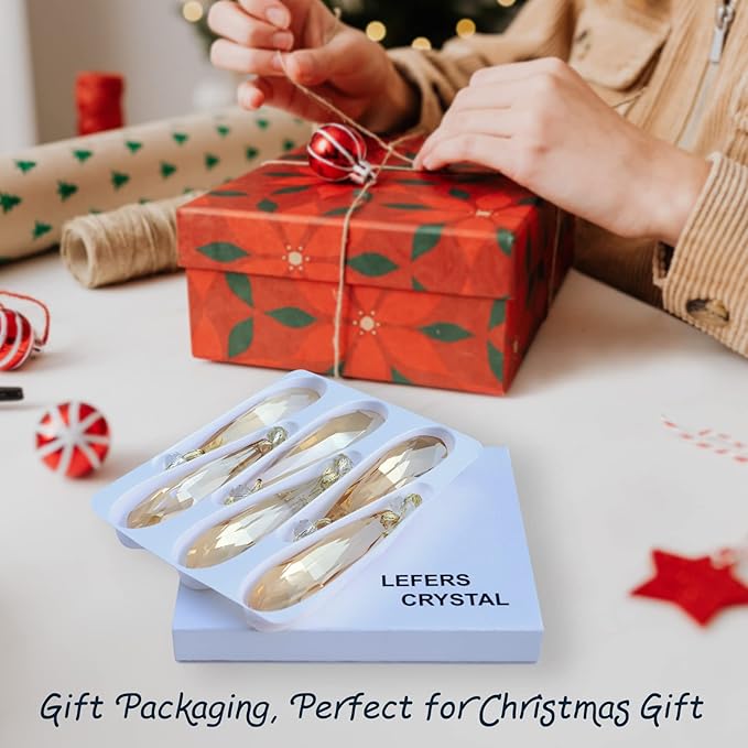 Crystal Glass Christmas Ornaments, Centerpieces, Party Decor - Image 5