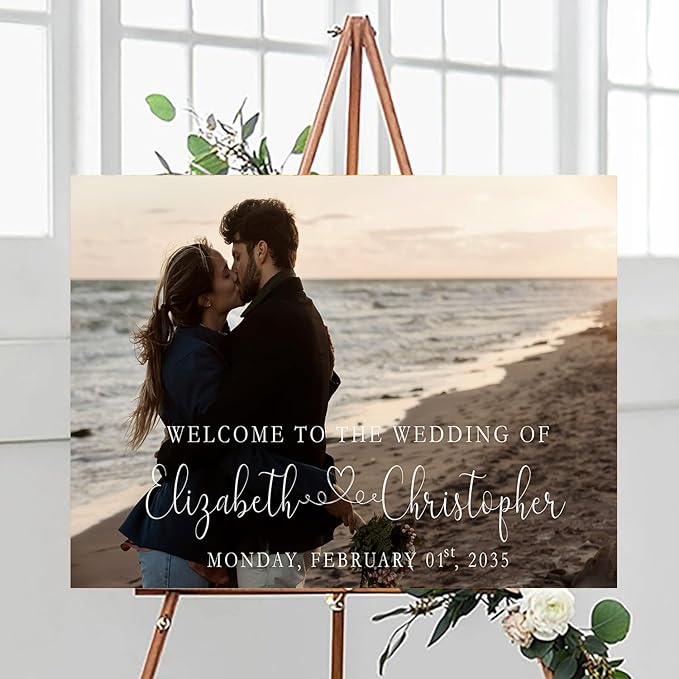 Welcome To Our Wedding Sign, Wedding Signs - Image 3