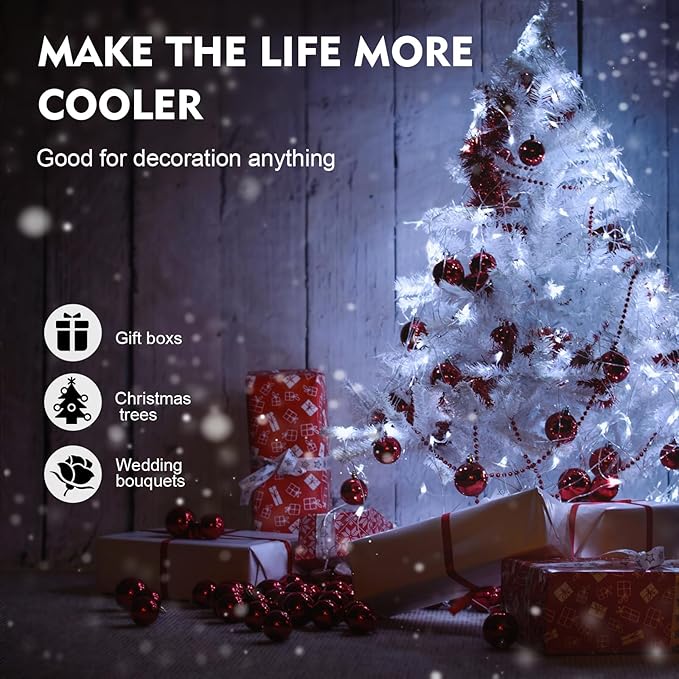 Aogist Led Fairy Lights 3 Modes Battery Operated String Lights Waterproof - Image 3