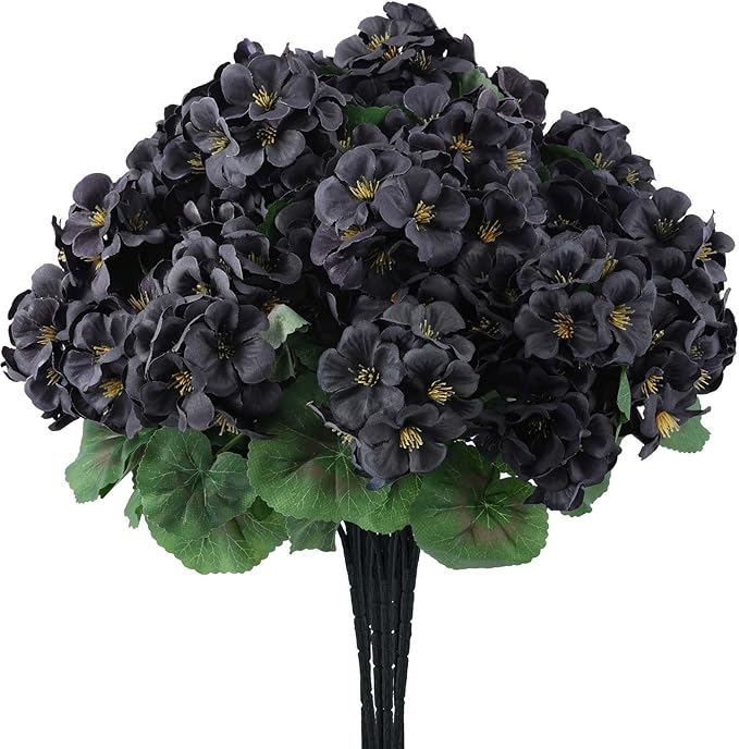 Hananona 12 Pcs Artificial Geranium Flowers - Image 8