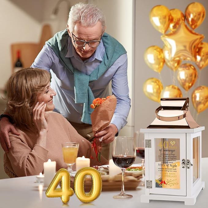 40th Wedding Anniversary Lantern 40th Anniversary Wedding Gifts - Image 2
