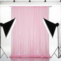 Eternal Beauty Pink Sequin Backdrop, 6x6 Ft Glitter Background Curtains by EternalBeauty