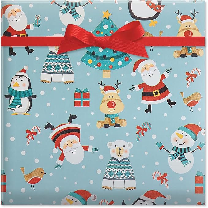 Current Christmas Critters Double-Sided Rolled Christmas Wrapping Paper - Image 3