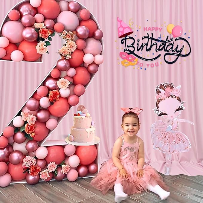 Pink Backdrop Curtain for Parties Rod Pocket Pink Curtains Photography Backdrop - Image 4