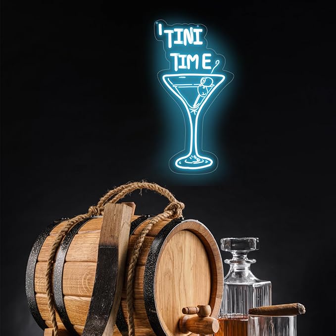Tini Time LED Neon Sign, Martini Neon Sign - Image 2