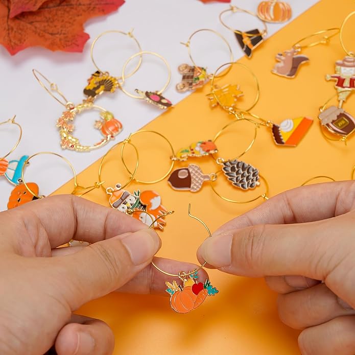 30PCS Wine Glass Charms Identification Markers - Image 5
