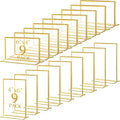 Hoteam 18 Pack Acrylic Sign Holder 4 x 6 Inch Gold Frames Wedding Table Number by Hoteam