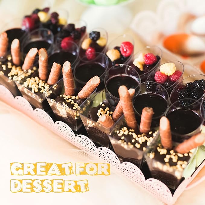 Nuogo 100 Pcs Mini Dessert Cups - Image 5